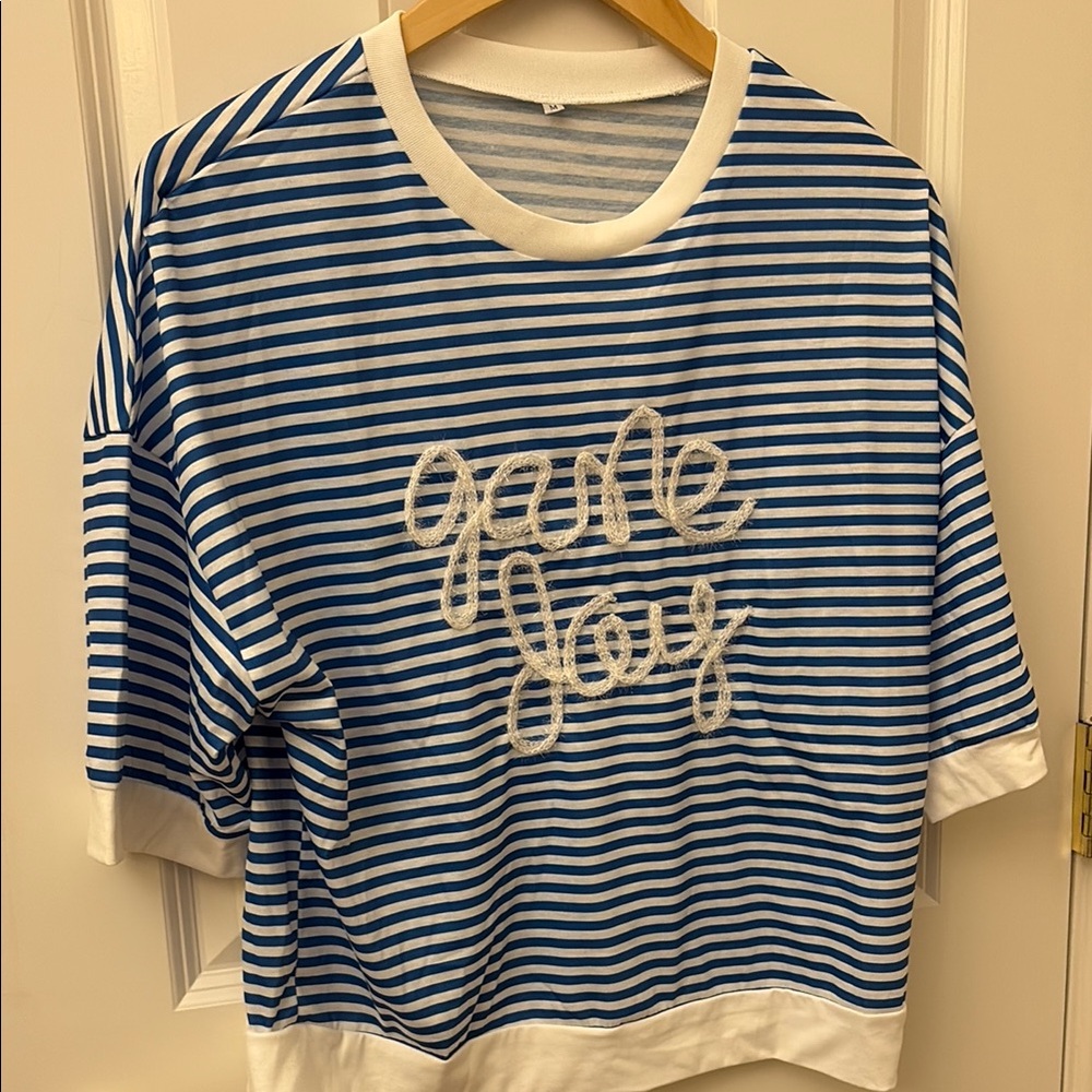 Blue Striped Game Day to